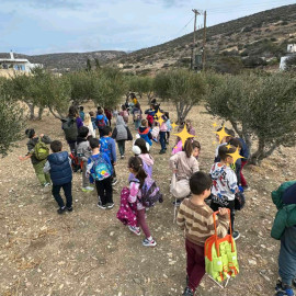 Τα πρωτάκια μας στο λιοτρίβι